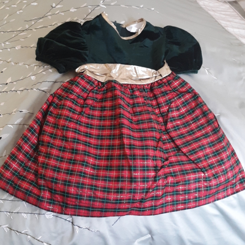 The Wooden Soldier Vintage 90's Girls Christmas Dress Sz 4